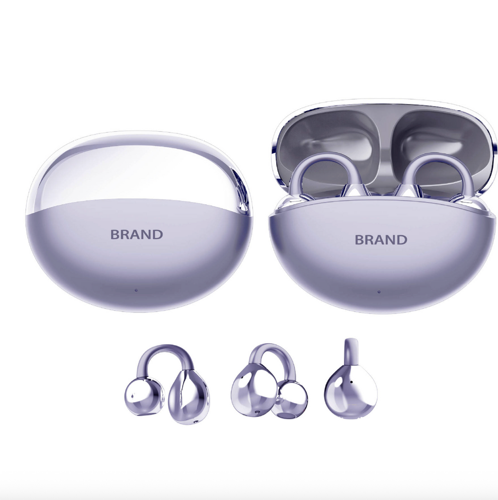 Bluetooth Clip-On Open Ear Earbuds – Lightweight Noise-Reducing Wireless Headphones for Work & Commuting