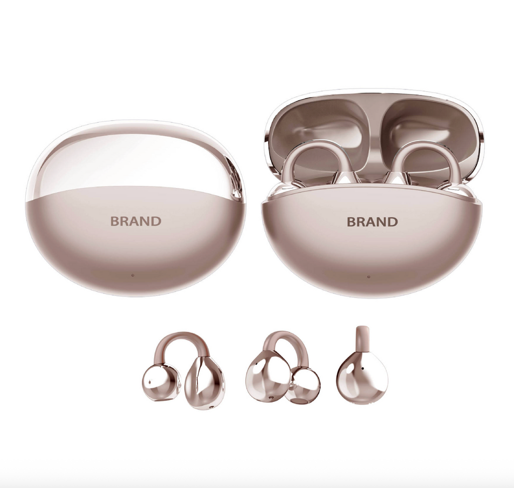 Bluetooth Clip-On Open Ear Earbuds – Lightweight Noise-Reducing Wireless Headphones for Work & Commuting