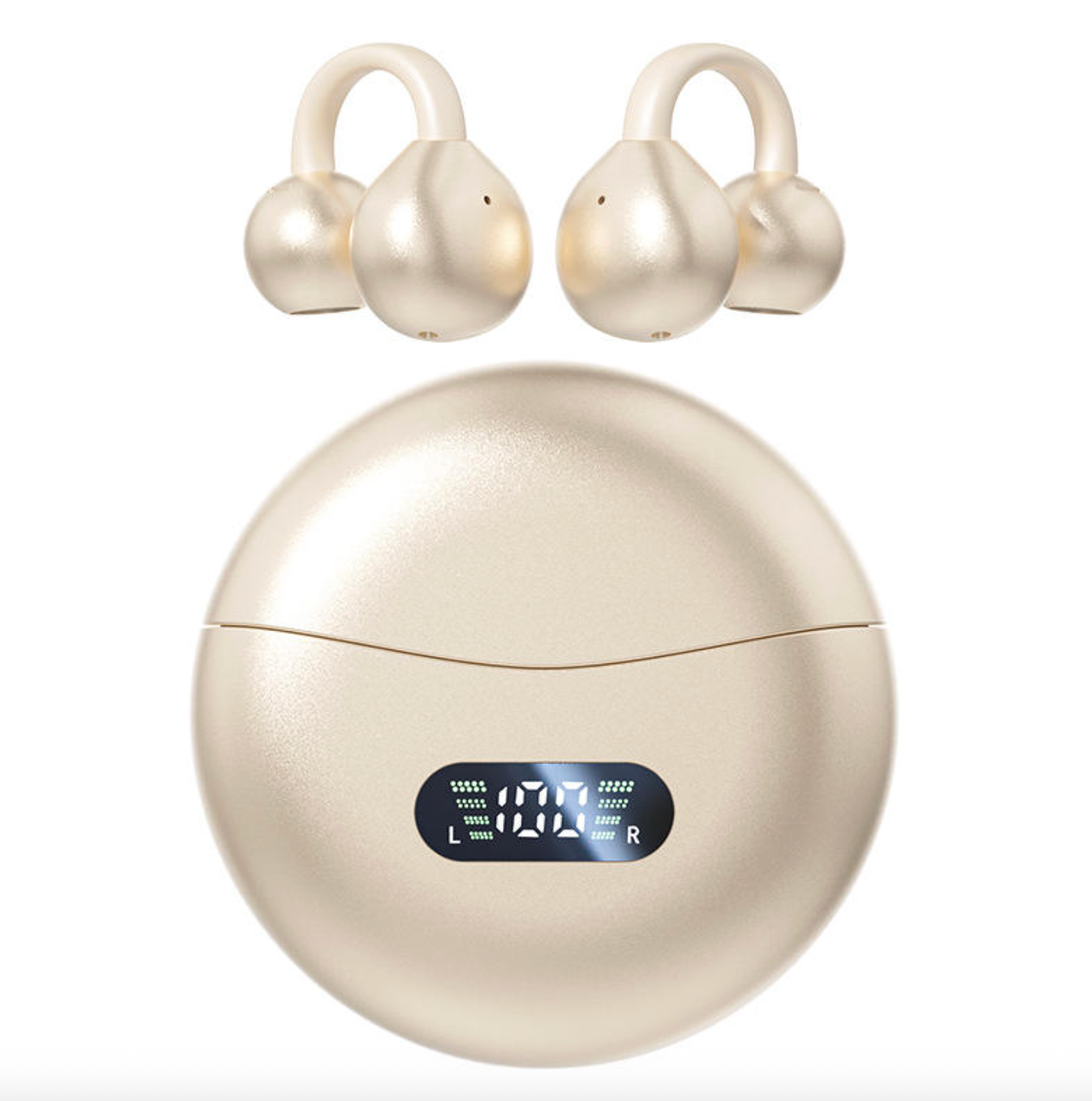 Bluetooth Clip-On Open Ear Earbuds – Lightweight Noise-Reducing Wireless Headphones for Work & Commuting