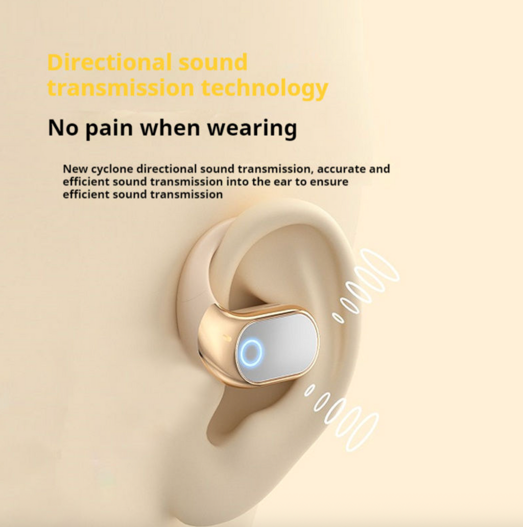 2026 Sports TWS Wireless Stereo Earbuds – Double Ear Hook Open-Ear Directional Sound Headphones