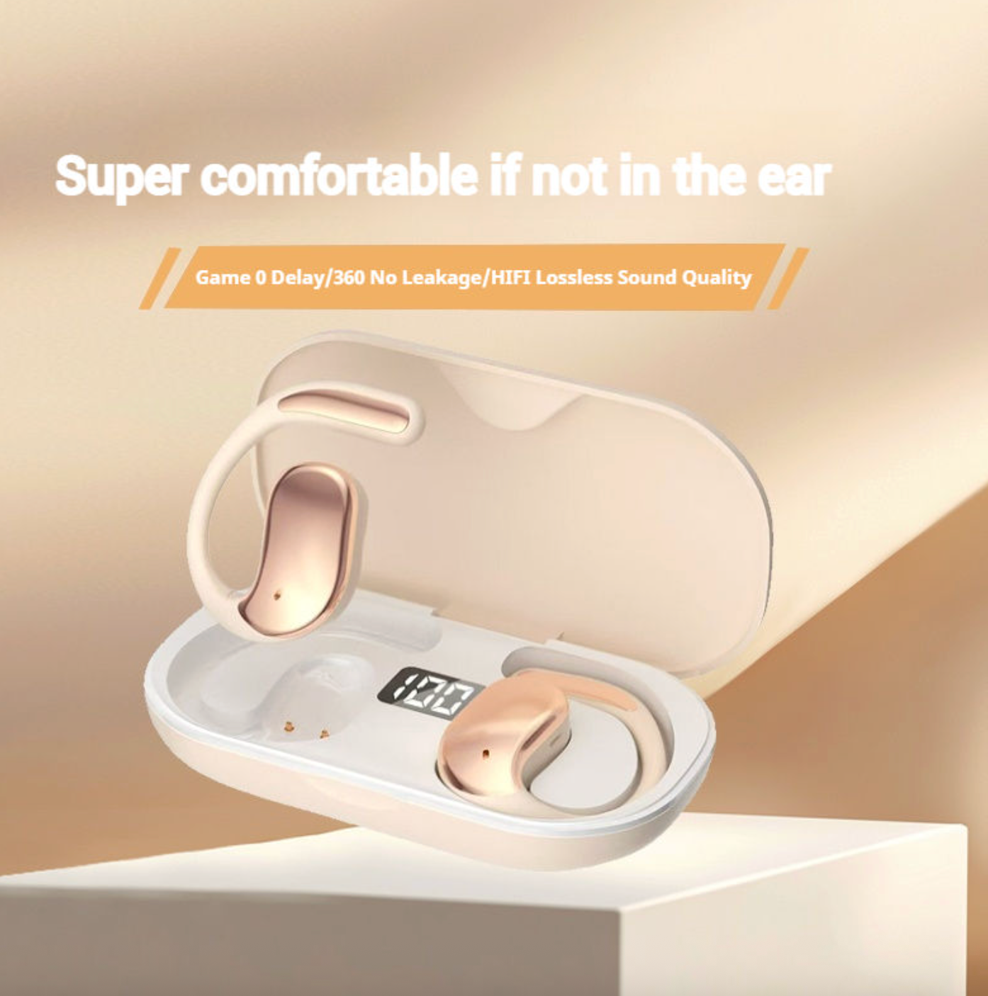 2026 Sports TWS Wireless Stereo Earbuds – Double Ear Hook Open-Ear Directional Sound Headphones