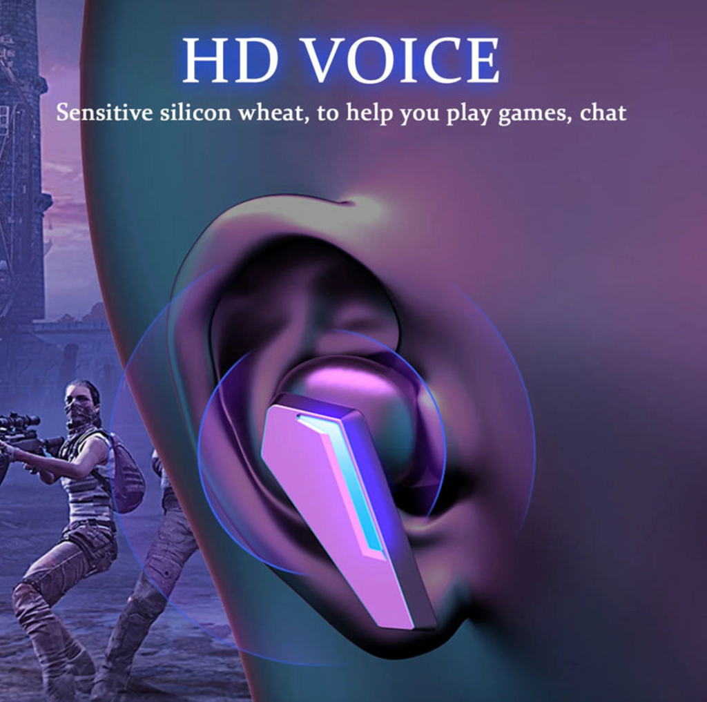 M10 TWS Gaming Earbuds – Low-Latency Wireless Headphones with Hi-Fi Stereo Bass Sound