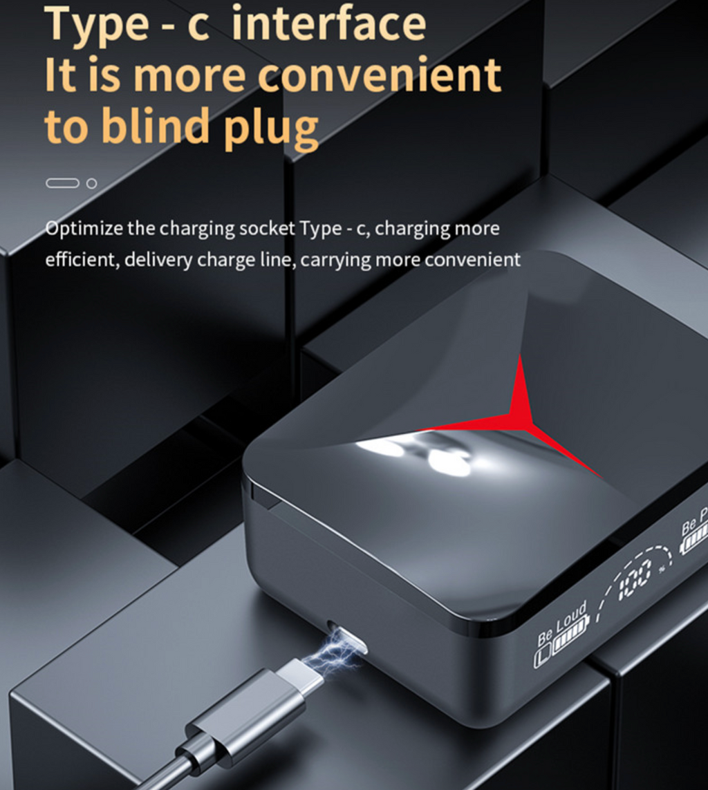 M90 Pro TWS Wireless Bluetooth Earbuds with ENC and Digital Display